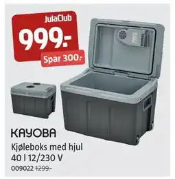 Jula Kjøleboks med hjul 40 l 12/230 V, Medlemspris tilbud