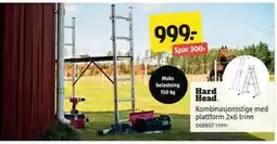 Jula Kombinasjonsstige med plattform 2x6 trinn, NOK 999 tilbud
