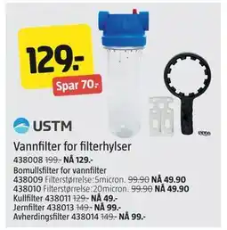 Jula Vannfilter for filterhylser, NOK 129 tilbud