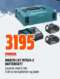 Coop Obs MAKITA LXT 197624-2 BATTERISETT tilbud