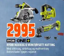 Coop Obs RYOBI RCK183G-O VERKTØYSETT KUTTING tilbud