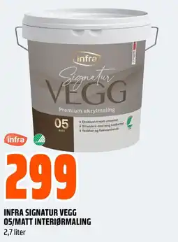 Coop Obs INFRA SIGNATUR VEGG 05/MATT INTERIØRMALING tilbud