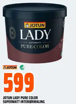 Coop Obs JOTUN LADY PURE COLOR SUPERMATT INTERIØRMALING tilbud