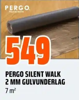 Coop Obs PERGO SILENT WALK 2 MM GULVUNDERLAG 7 m² tilbud