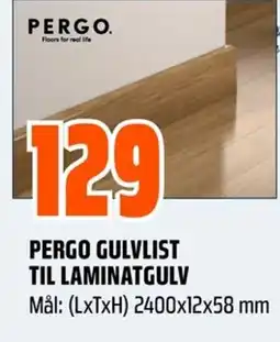 Coop Obs PERGO GULVLIST TIL LAMINATGULV tilbud