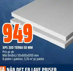 Coop Obs XPS 300 TERRA 50 MM tilbud