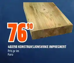 Coop Obs 48X198 KONSTRUKSJONSVIRKE IMPREGNERT Pris pr Im tilbud