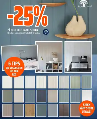 Coop Obs PÅ HELE DECO PANEL-SERIEN tilbud