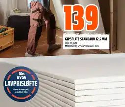 Coop Obs GIPSPLATE STANDARD 12,5 MM tilbud