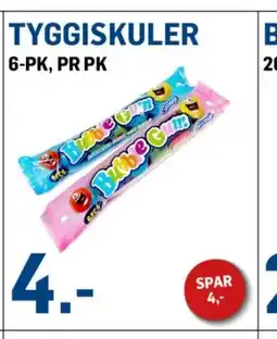 Price Lagerbutikk TYGGISKULER 6-PK, PR PK tilbud