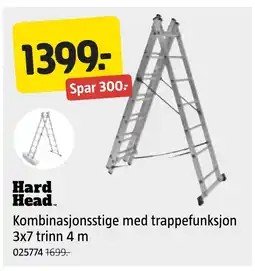 Jula Hard Head.M Kombinasjonsstige med trappefunksjon tilbud