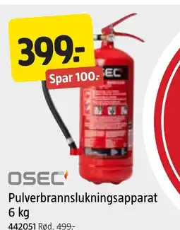 Jula OSEC Pulverbrannslukningsapparat tilbud