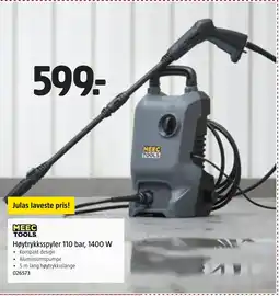 Jula MEEC TOOLSHøytrykksspyler 110 bar, 1400 W tilbud