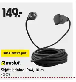 Jula anslut... Skjøteledning IP44, 10 m tilbud