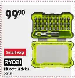 Jula RYOBI Bitssett 31 deler tilbud