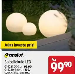 Jula Anslut solcellekule led tilbud