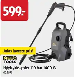 Jula MEEC TOOLS Høytrykksspyler 110 bar 1400 W tilbud