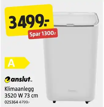 Jula Anslut.. klimaanlegg 3520 w tilbud