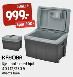 Jula KAYOBA Kjøleboks med hjul 40 | 12/230 V tilbud