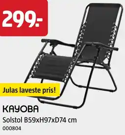 Jula KAYOBA Solstol tilbud