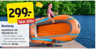Jula Bestway Oppblåsbar båt tilbud