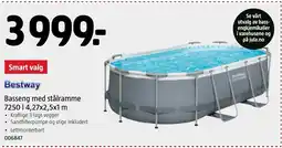 Jula Bestway Basseng med stålramme tilbud