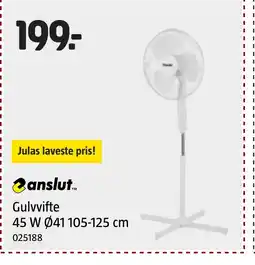 Jula Anslut. gulvvifte tilbud