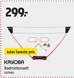 Jula KAYOBA Badmintonsett tilbud