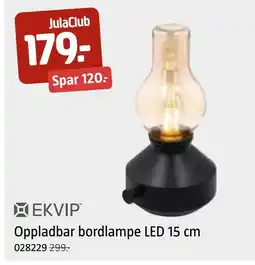 Jula XEKVIP™ Oppladbar bordlampe LED tilbud
