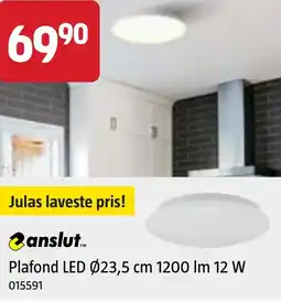 Jula Anslut. plafond led ø23,5 cm 1200 lm 12 w tilbud