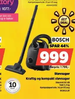 POWER Støvsuger Kraftig og kompakt støvsuger tilbud