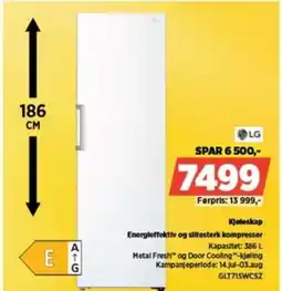 POWER LG Kjøleskap Energieffektiv og slitesterk kompressor tilbud