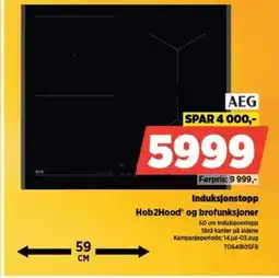 POWER Induksjonstopp Hob2Hood* og brofunksjoner tilbud