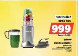 POWER Nutribullet blender bland også isbiter tilbud