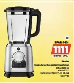 POWER Blender Knus selv harde og selge Ingredienser tilbud