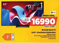 POWER LG 4K OLED Smart TV OLED - Enestående bildekvalitet tilbud