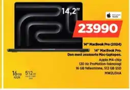 POWER 14" MacBook Pro (2024) 14" MacBook Pro. Den mest avanserte Mac-laptopen. tilbud