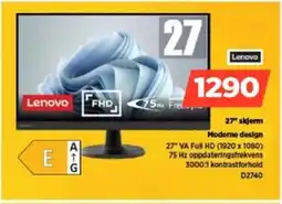 POWER Lenovo 27 skjerm Moderne design tilbud
