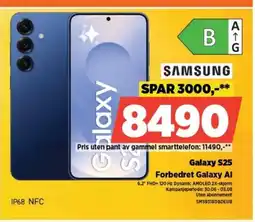 POWER SAMSUNG Galaxy S25 Forbedret Galaxy Al tilbud