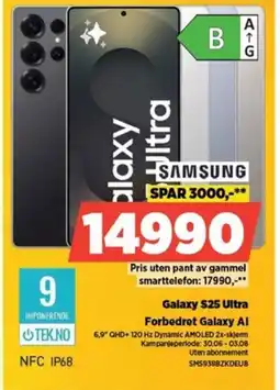 POWER SAMSUNG Galaxy S25 Ultra Forbedret Galaxy Al tilbud
