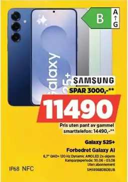 POWER SAMSUNG Galaxy S25+ Forbedret Galaxy Al tilbud