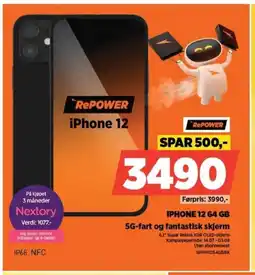 POWER IPHONE 12 64 GB 5G-fart og fantastisk skjerm tilbud