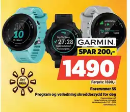 POWER GARMIN Forerunner 55 Program og veiledning skreddersydd for deg tilbud