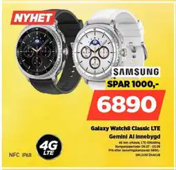 POWER SAMSUNG Galaxy Watch8 Classic LTE Gemini Al innebygd tilbud