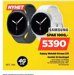 POWER SAMSUNG Galaxy Watch8 44 mm LTE Gemini Al innebygd tilbud