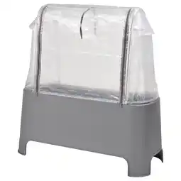 IKEA Asparen Plantesett, utendørs grå/transparent hvit, 89x38x91 cm tilbud