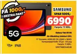 POWER Galaxy Tab S9 5G, NOK 6990 tilbud