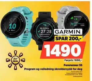 POWER Forerunner 55, NOK 1490 tilbud