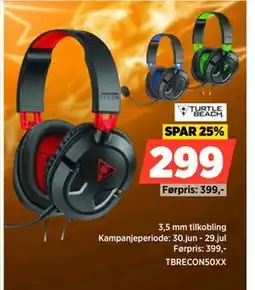 POWER TURTLE BEACH TBRECON50XX, NOK 299 tilbud