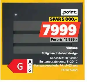 POWER Stilig håndtaksløst design, NOK 7999 tilbud